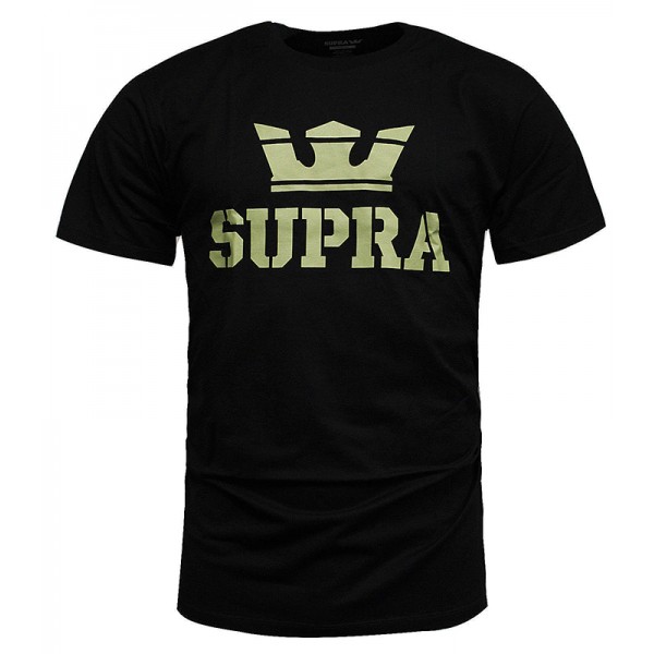 Supra Above T-shirt - мъжка тениска - черно - кафяво