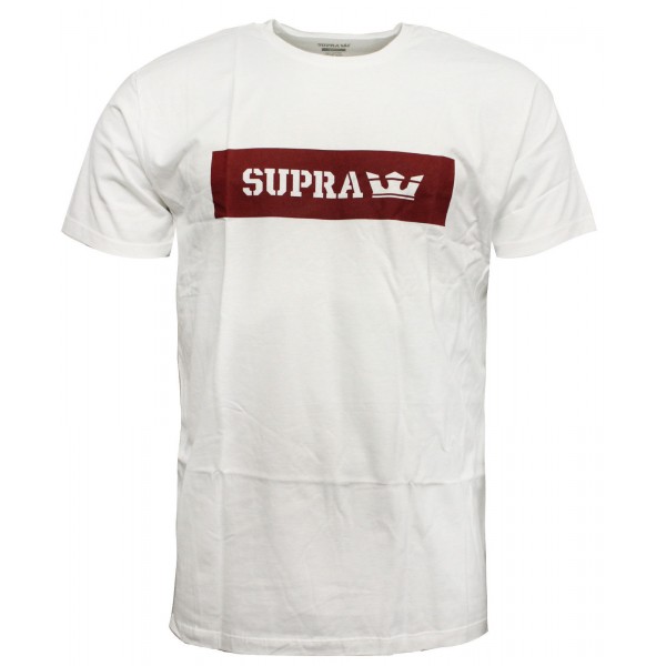Supra Logo T-shirt - мъжка тениска - бяло