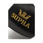 Supra - шапка с козирка - черно - златисто