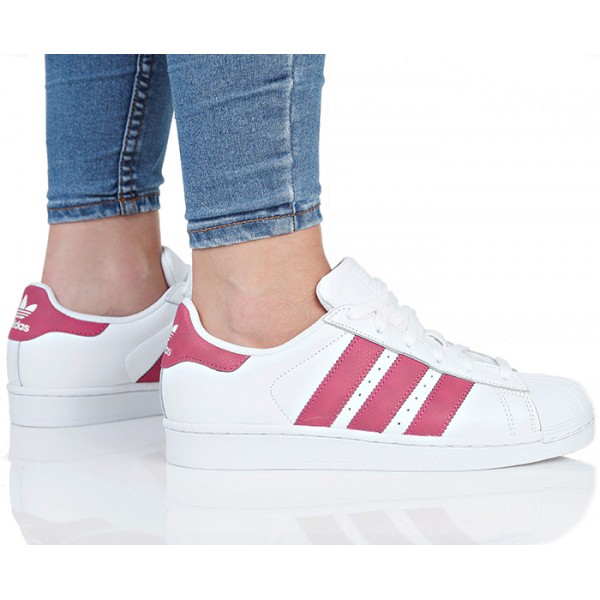 Дамски кецове Adidas Superstar, White/Pink