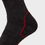 Мъжки туристически чорапи Brasher Trekker Plus, Wool, Black/Red