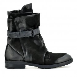 Дамски боти Nati black, естествена кожа